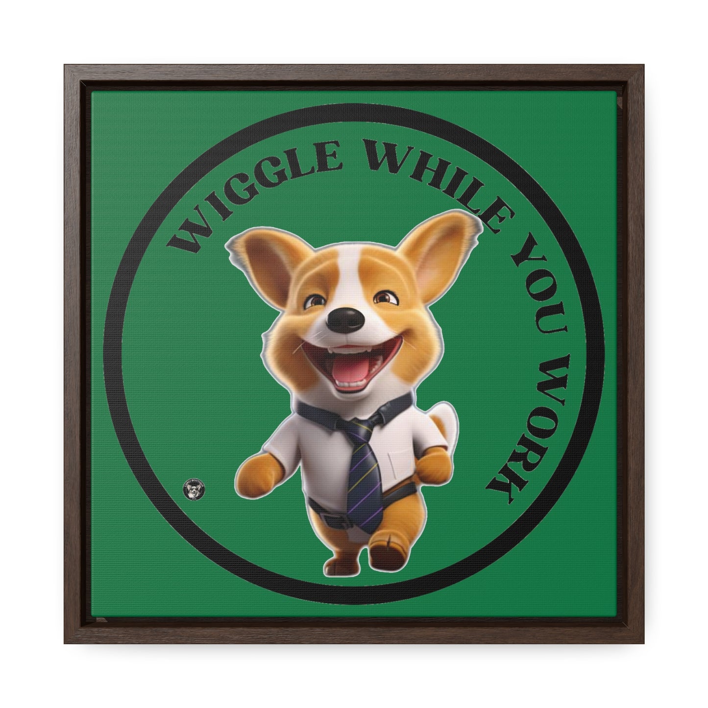 Wiggle While You Work - Framed on Canvas