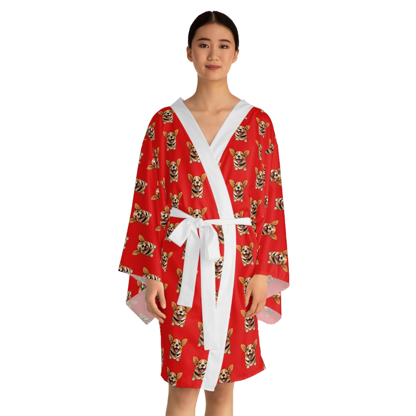 Puppy Love Kimono Robe