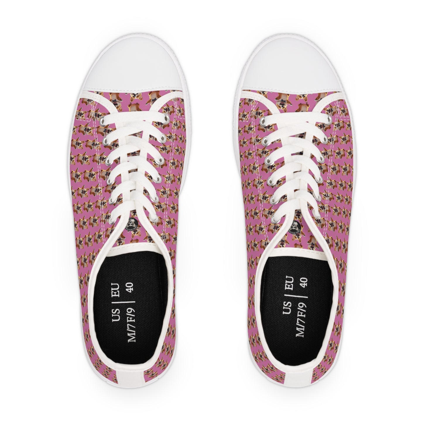 Party Pup Mosaic - Women's Low Top Sneakers