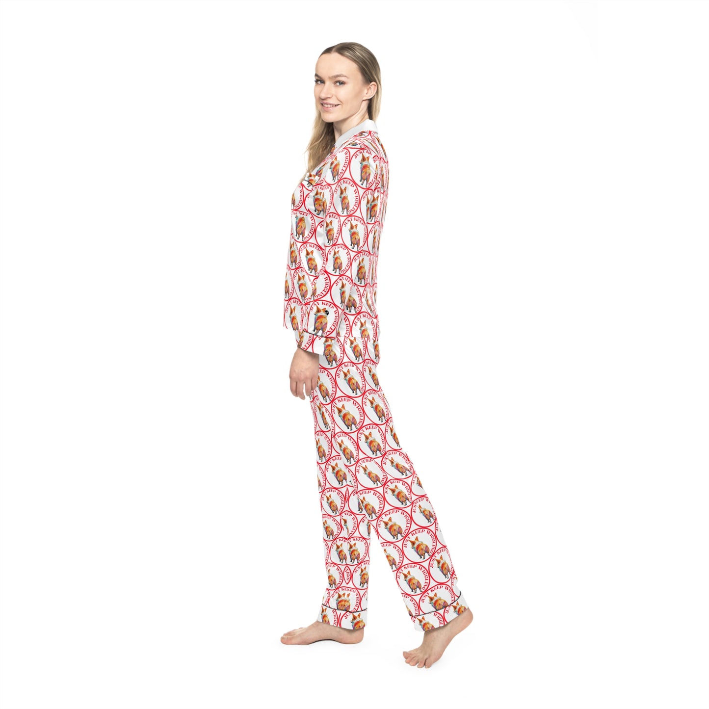 Just Keep Wiggling - Satin Pajamas