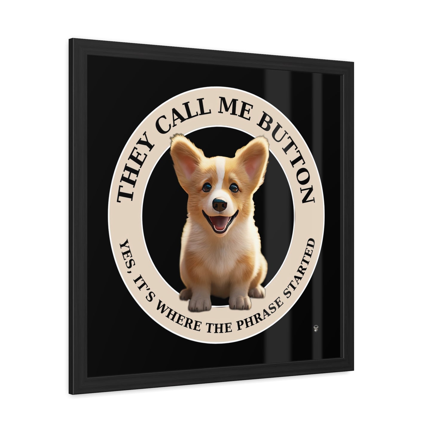 Cute as a Button - Framed Print