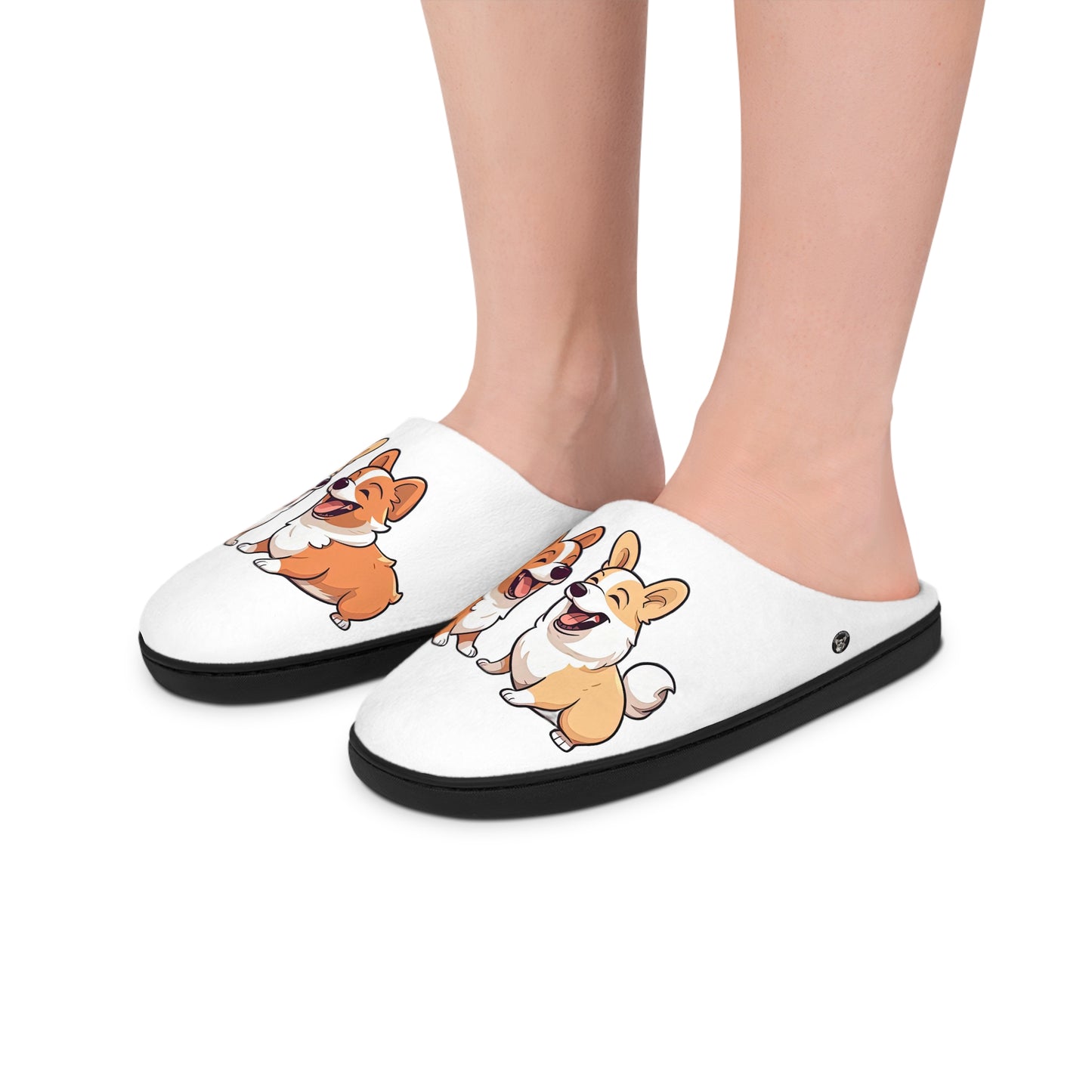 Corgi Couple - Women's Slippers