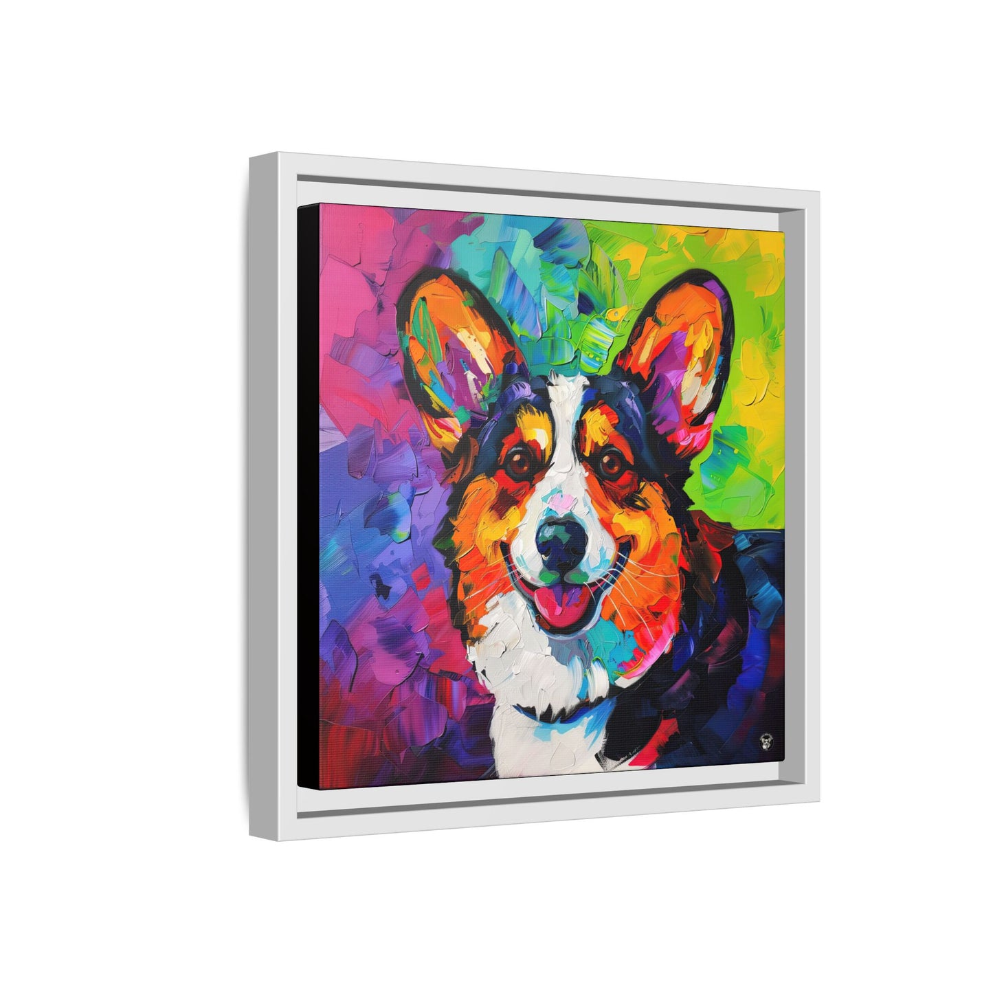 Color Me Corgi on Canvas