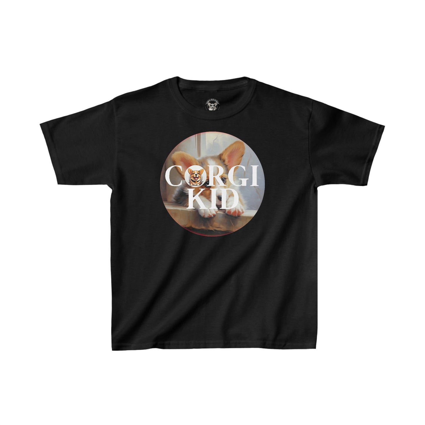 Corgi Kid - Kids Heavy Cotton Tee