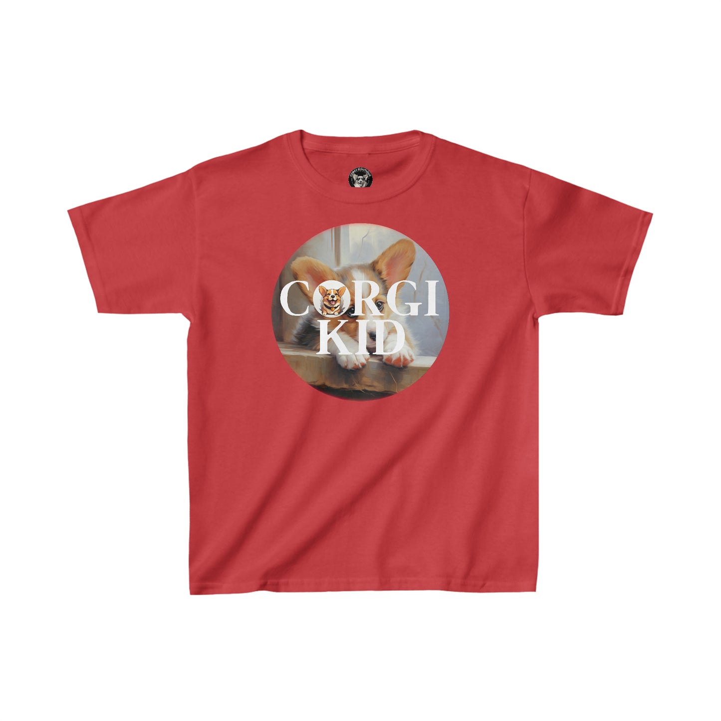 Corgi Kid - Kids Heavy Cotton Tee