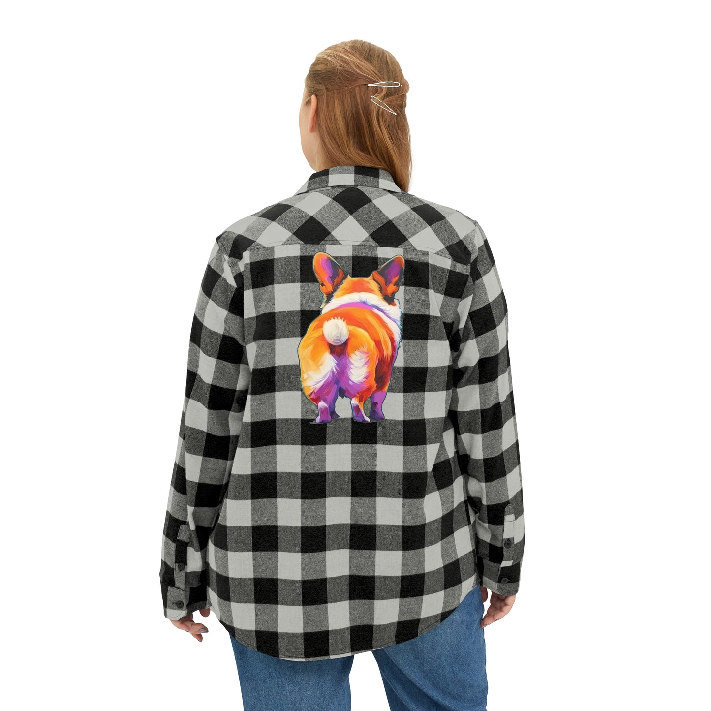 Corgi Butt - Flannel Shirt