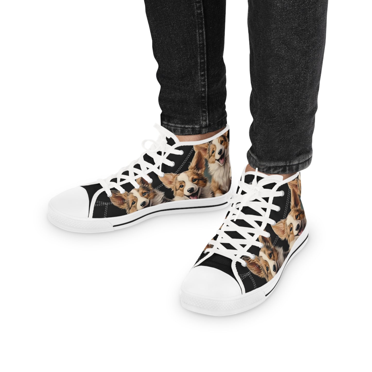 Corgi Crew - Men's High Top Sneakers