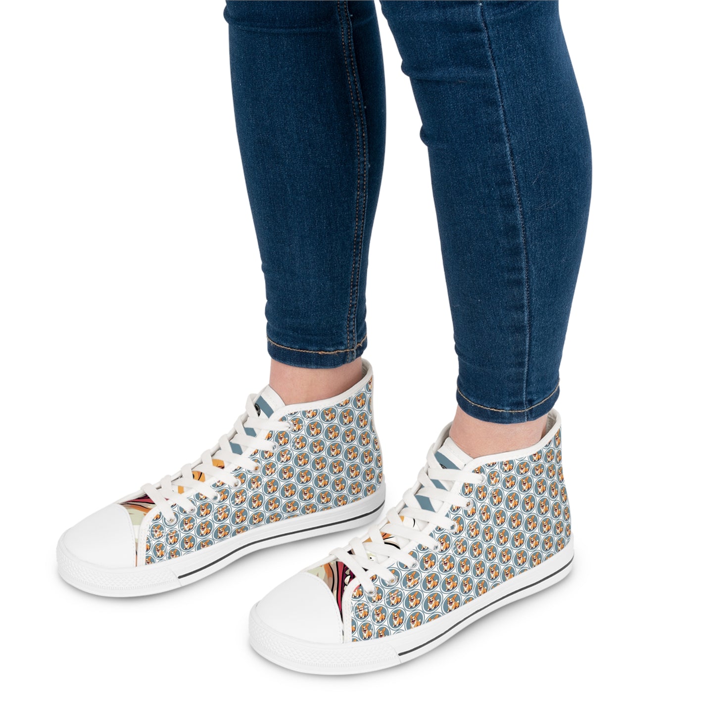 Jolly Jiggler Mosaic - Women's High Top Sneakers