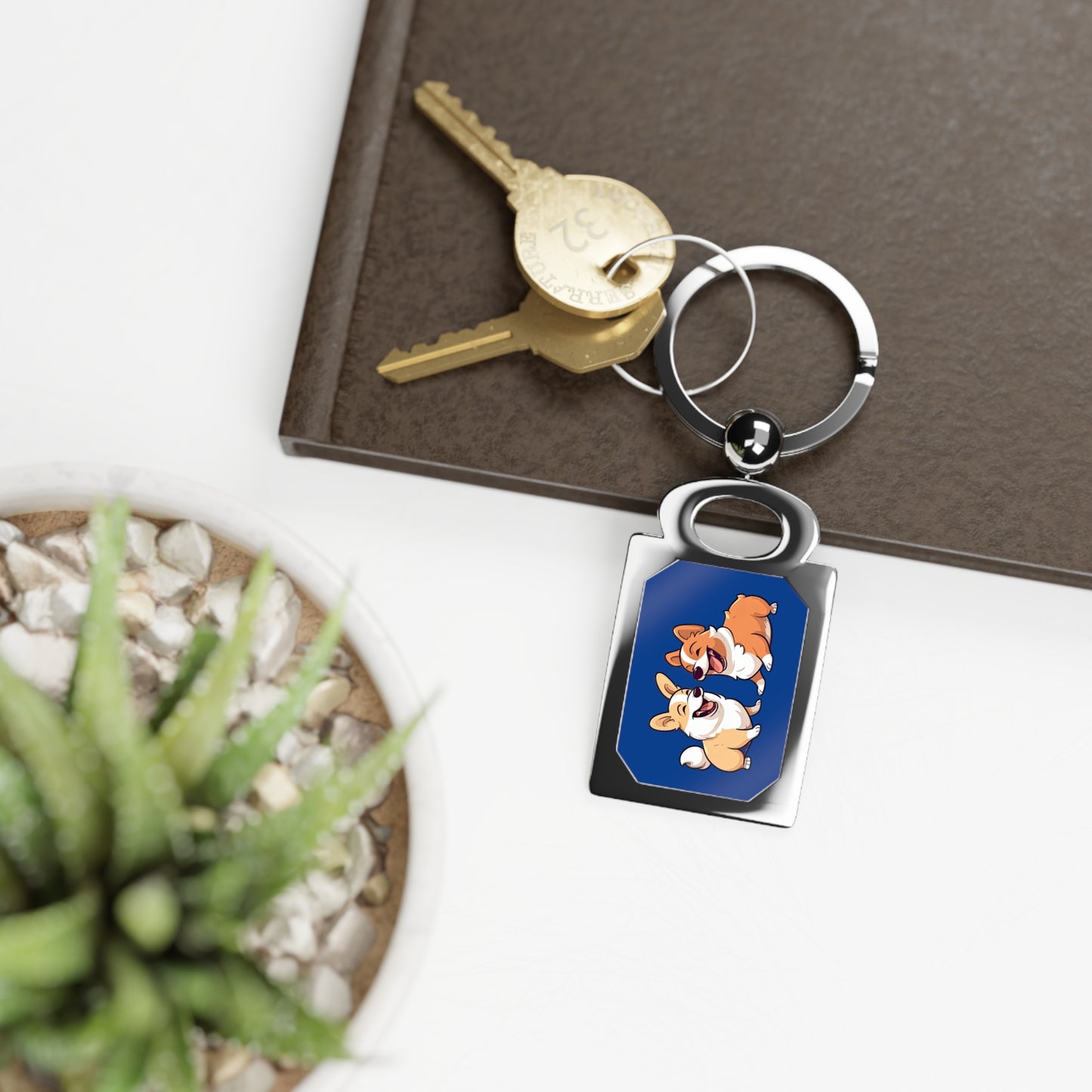 Corgi Couple - Key Ring