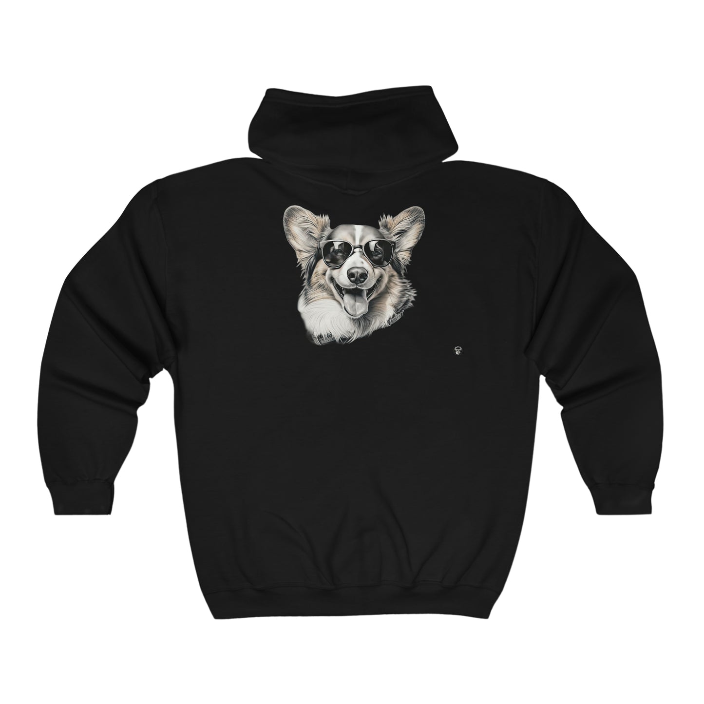 Corgi Cool - Zip Hoodie