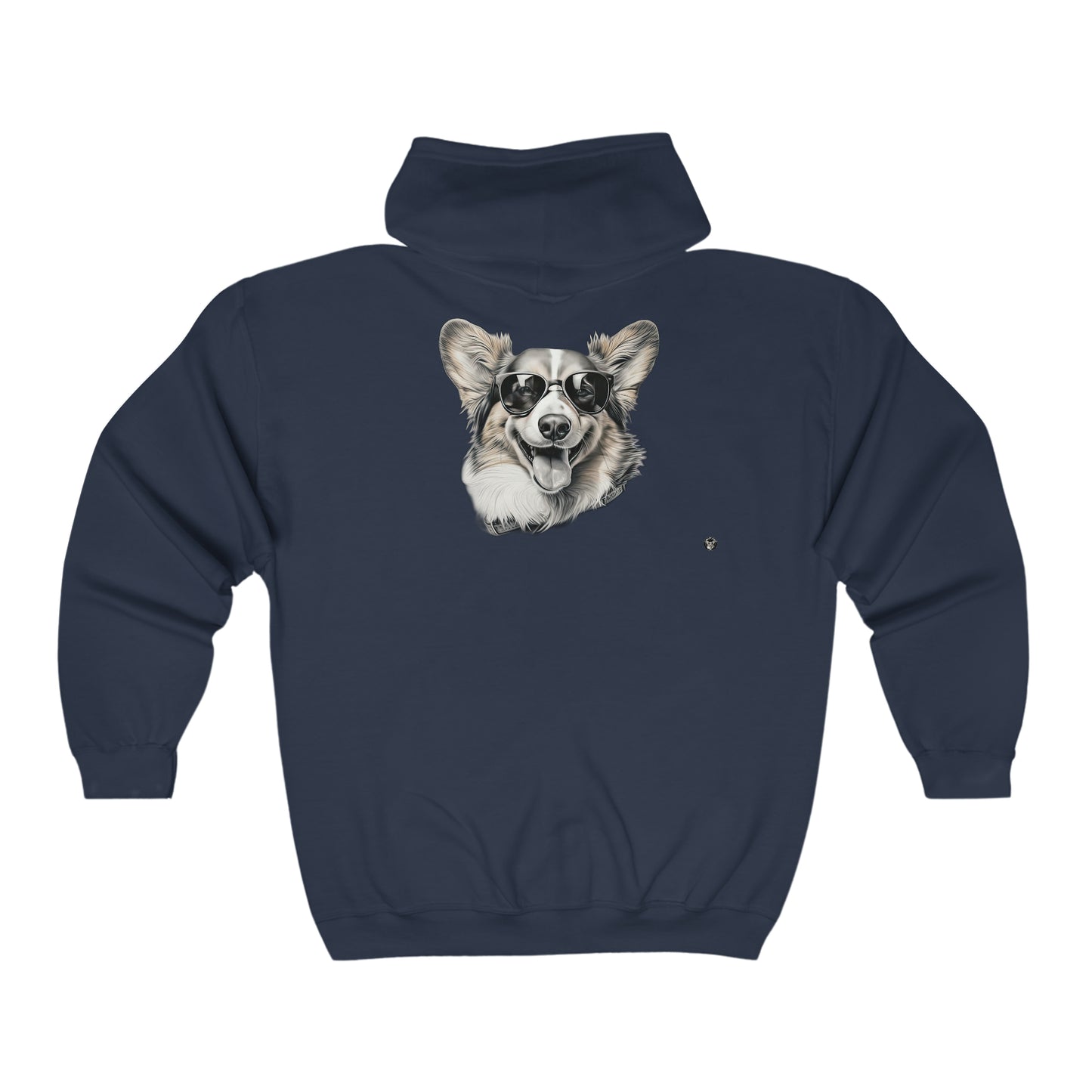 Corgi Cool - Zip Hoodie