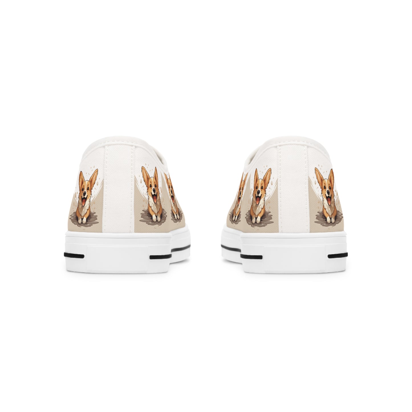 Corgi Cuteness - Women's Low Top Sneakers