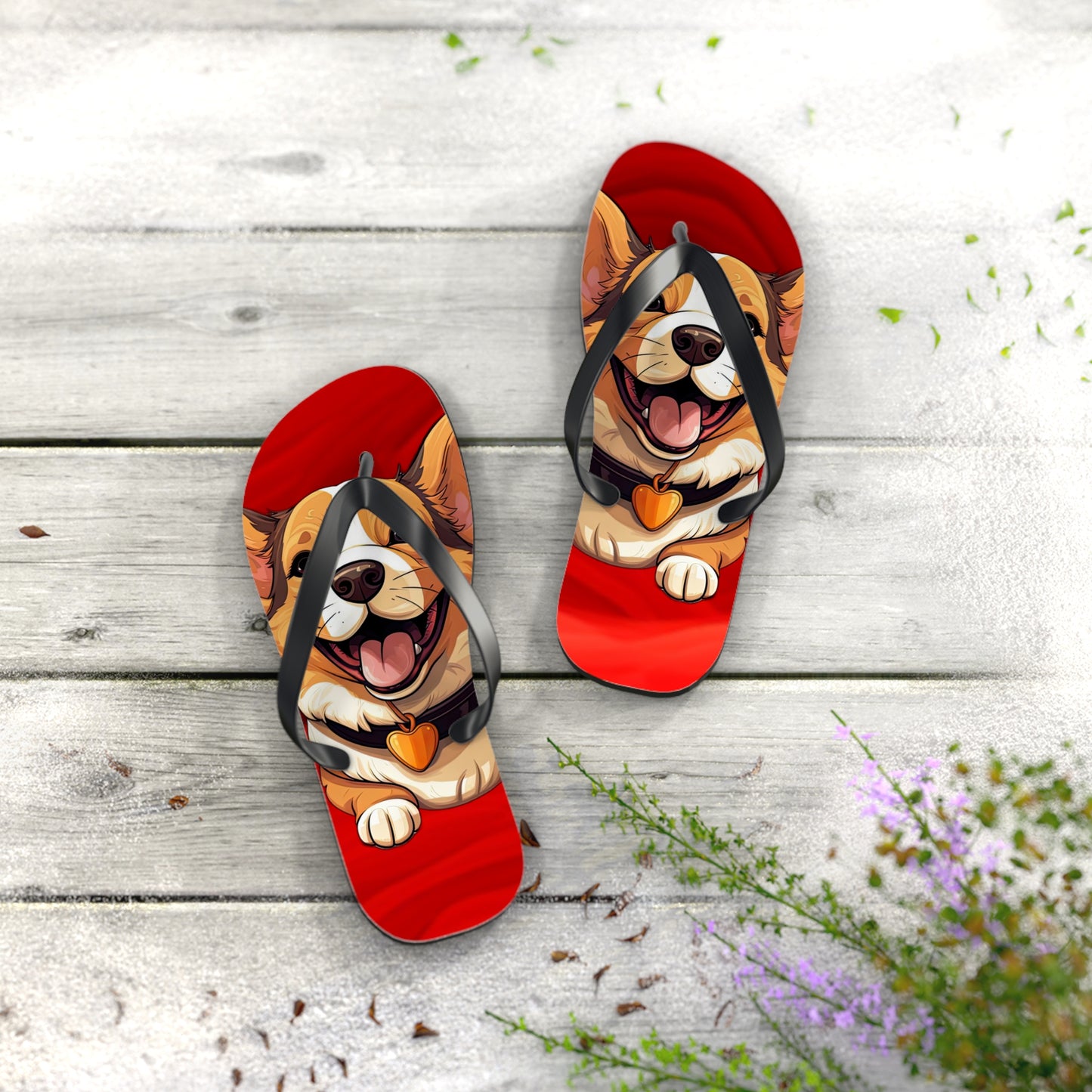 Puppy Love Flip-Flops