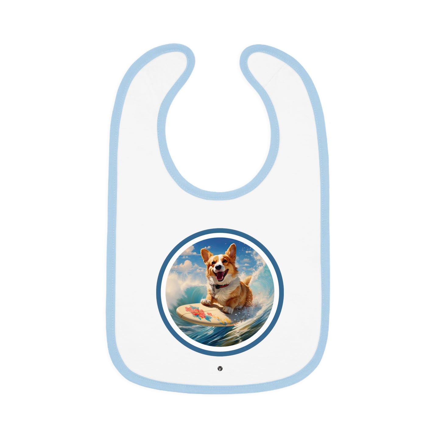 Cowabunga Corgi - Baby Bib