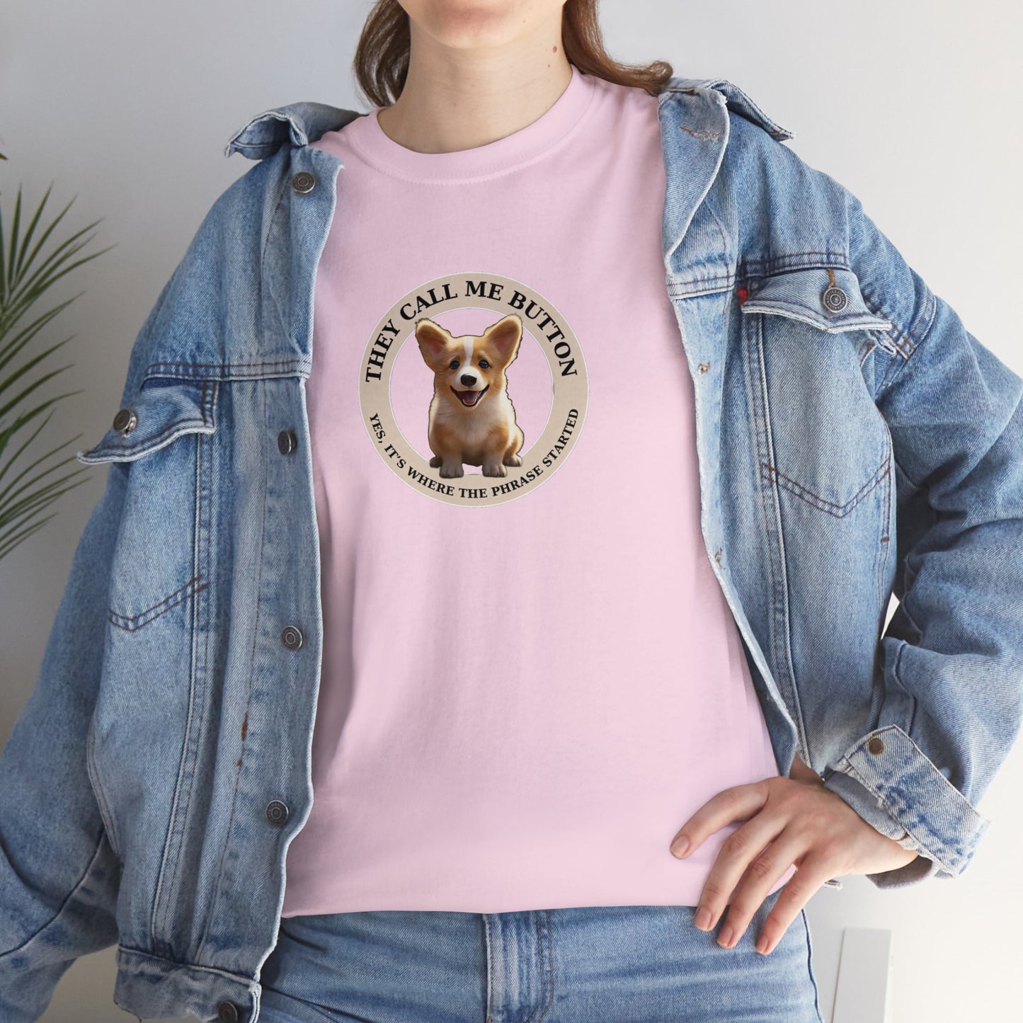 Cute as a Button - Unisex Heavy Cotton Tee