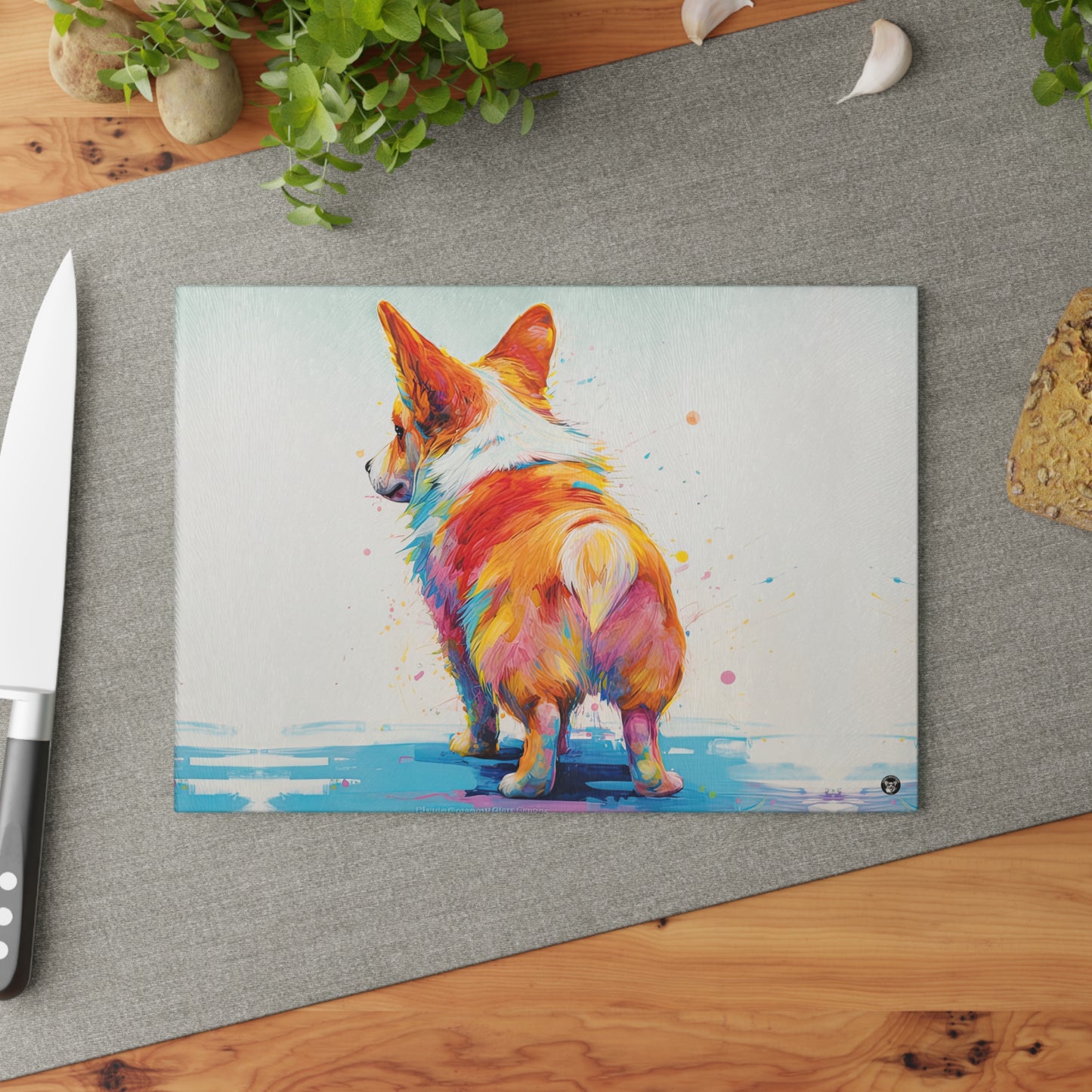 Rump Toast - Glass Cutting Board