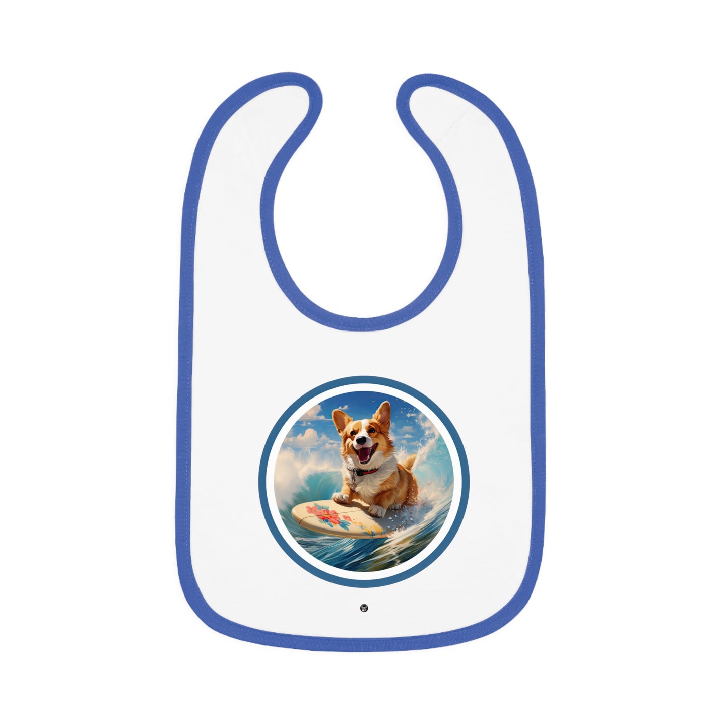 Cowabunga Corgi - Baby Bib