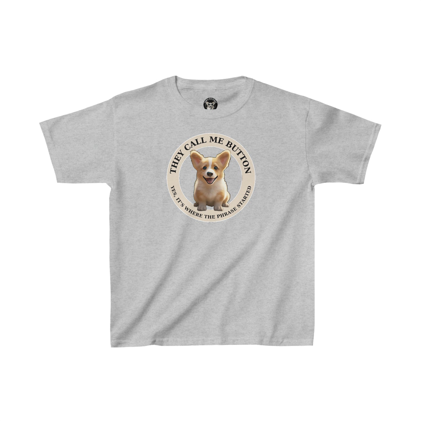 Cute as a Button - Kids Heavy Cotton Tee