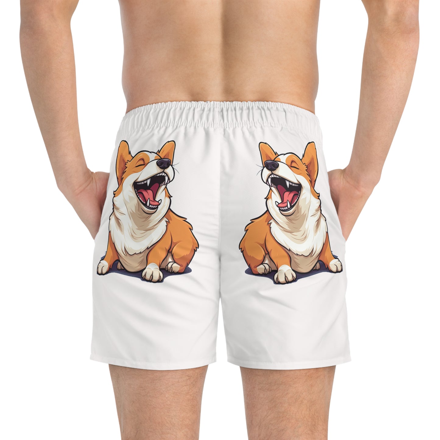 Comical Corgi Swim Trunks