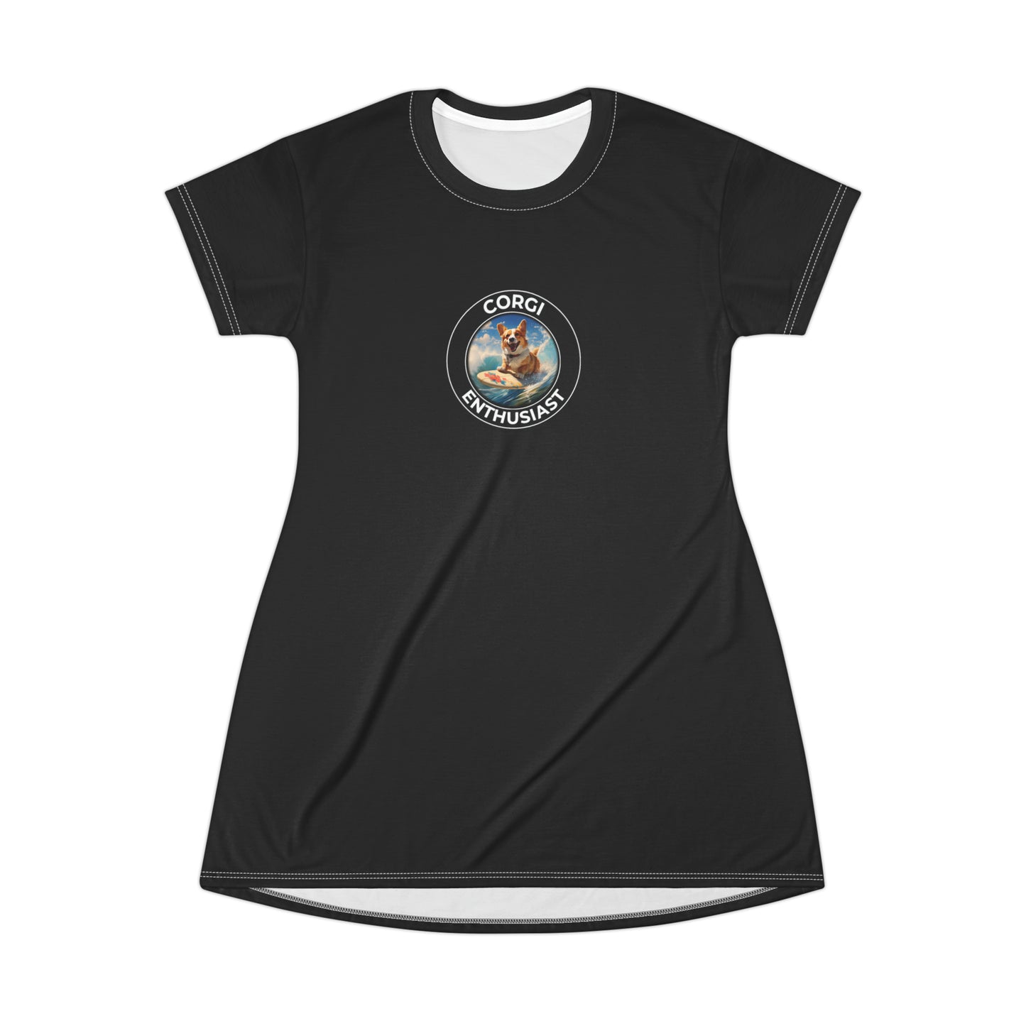 Corgi Enthusiast - T-Shirt Dress