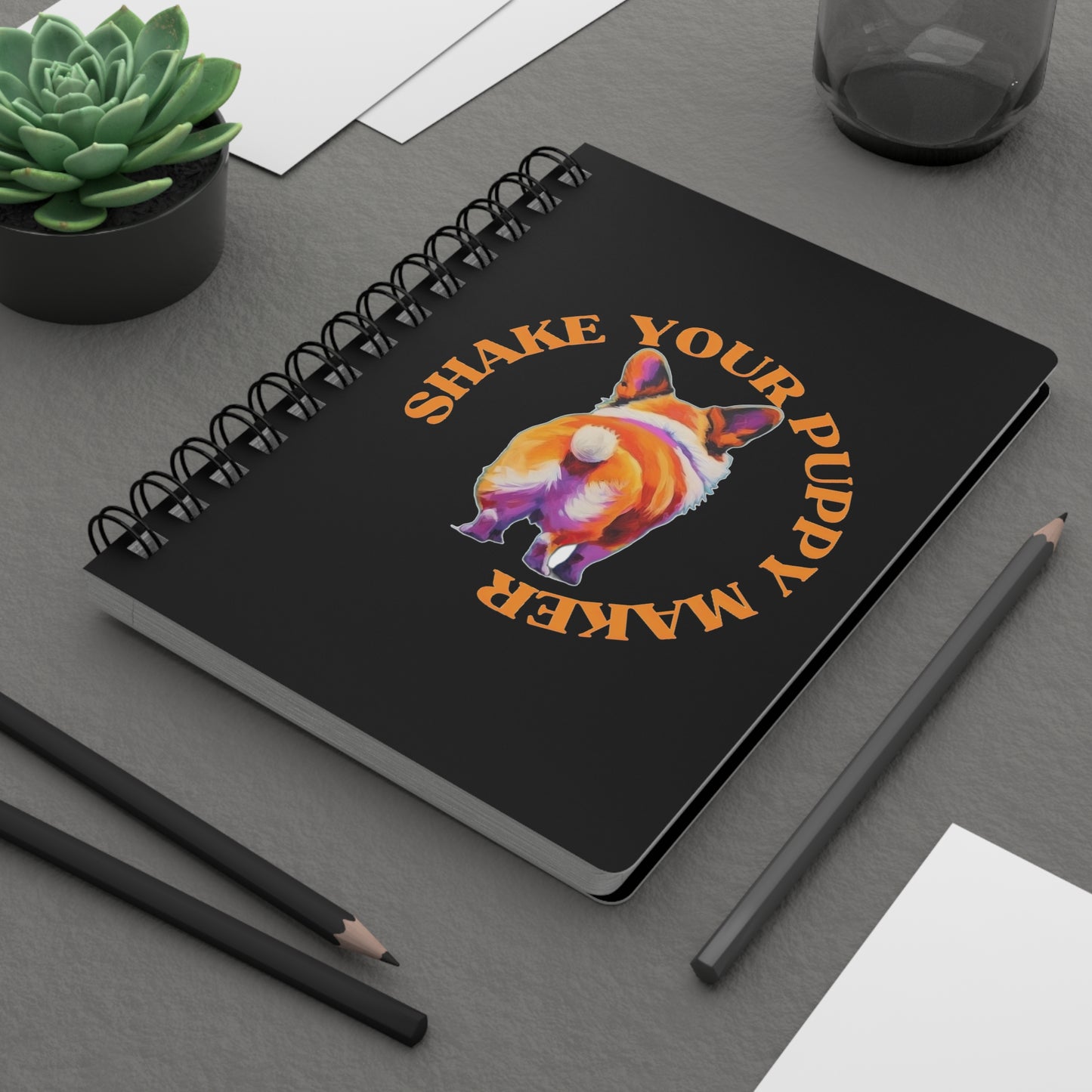 Shake Your Puppy Maker - Spiral Bound Notebook