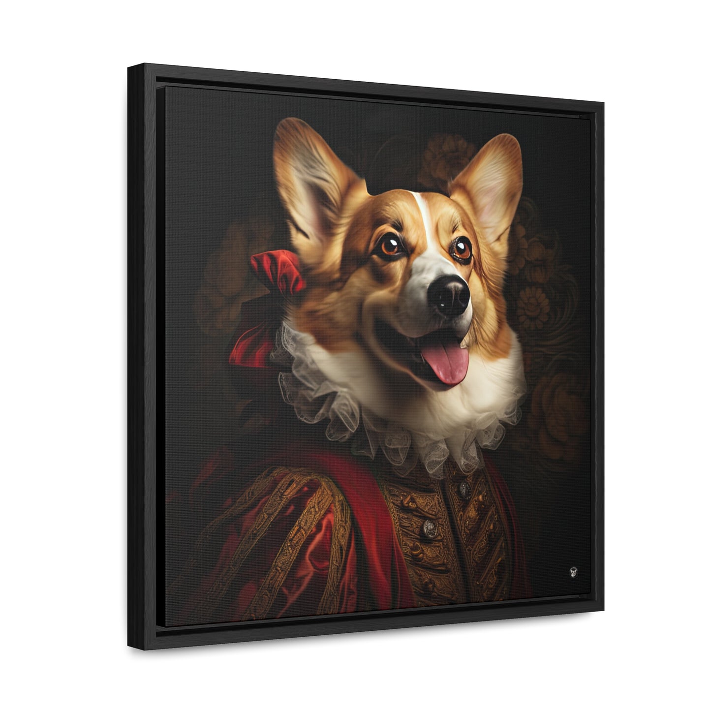 Renaissance Corgi - Framed on Canvas