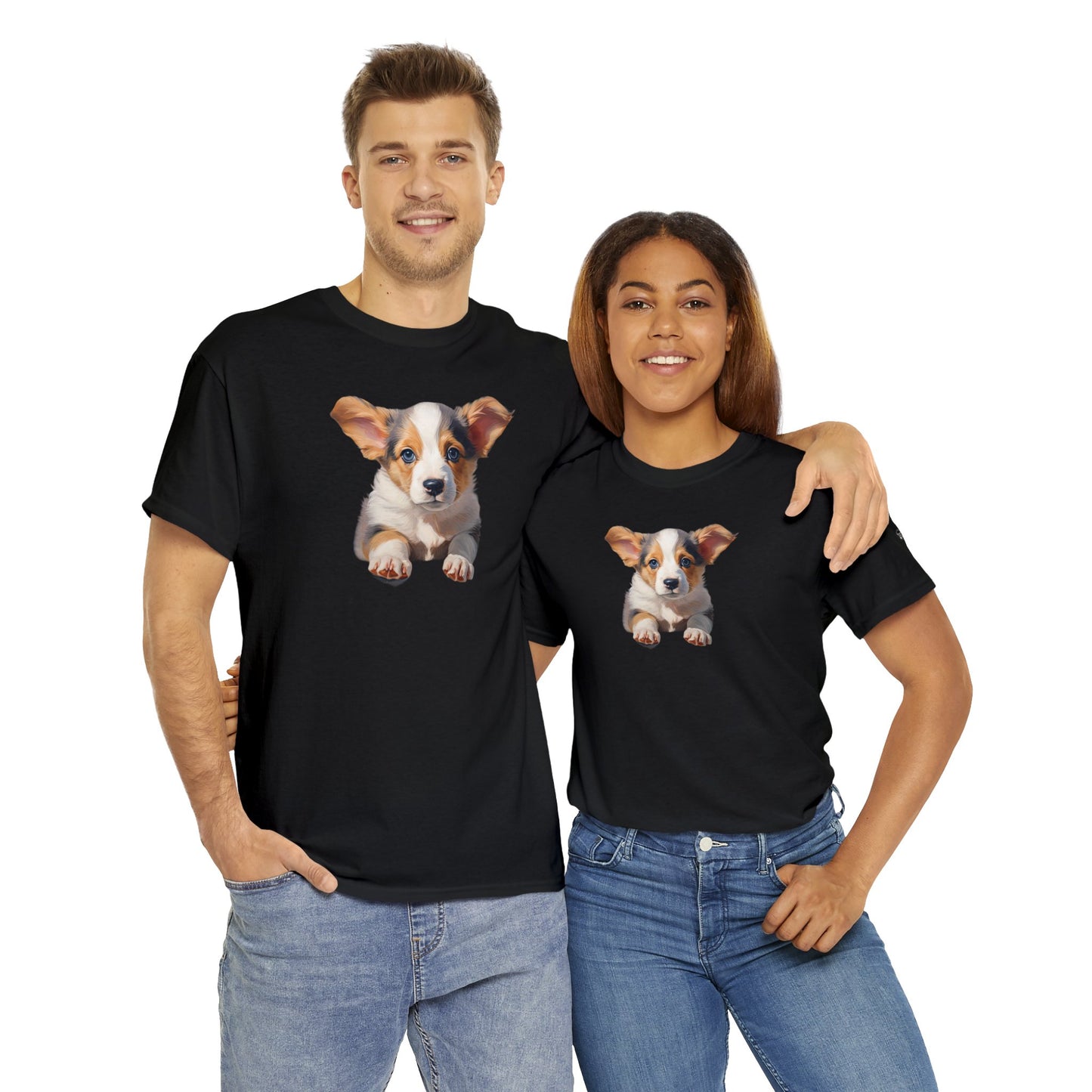 Puppy Portrait - Unisex Heavy Cotton Tee