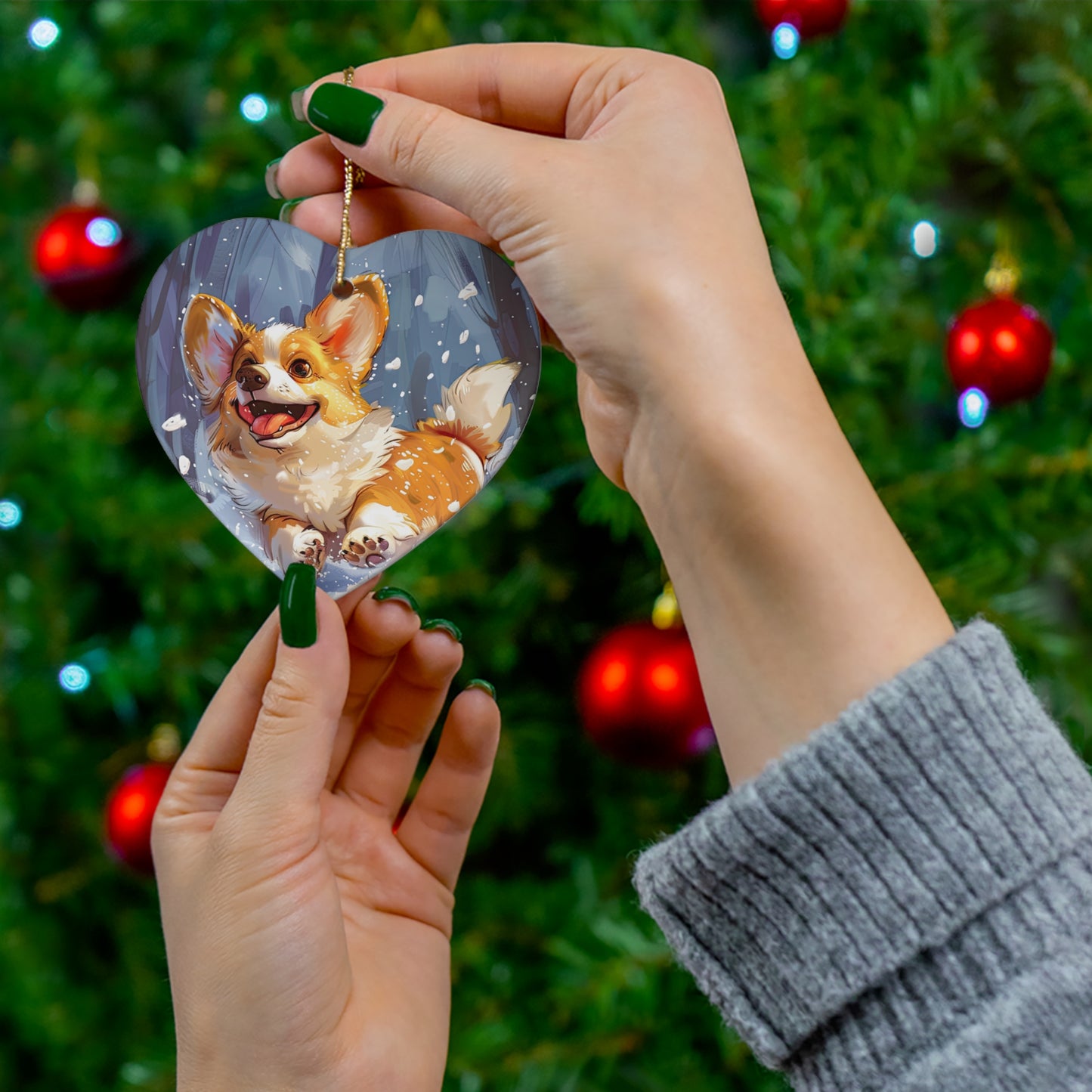 Winter Fun - Ceramic Ornament