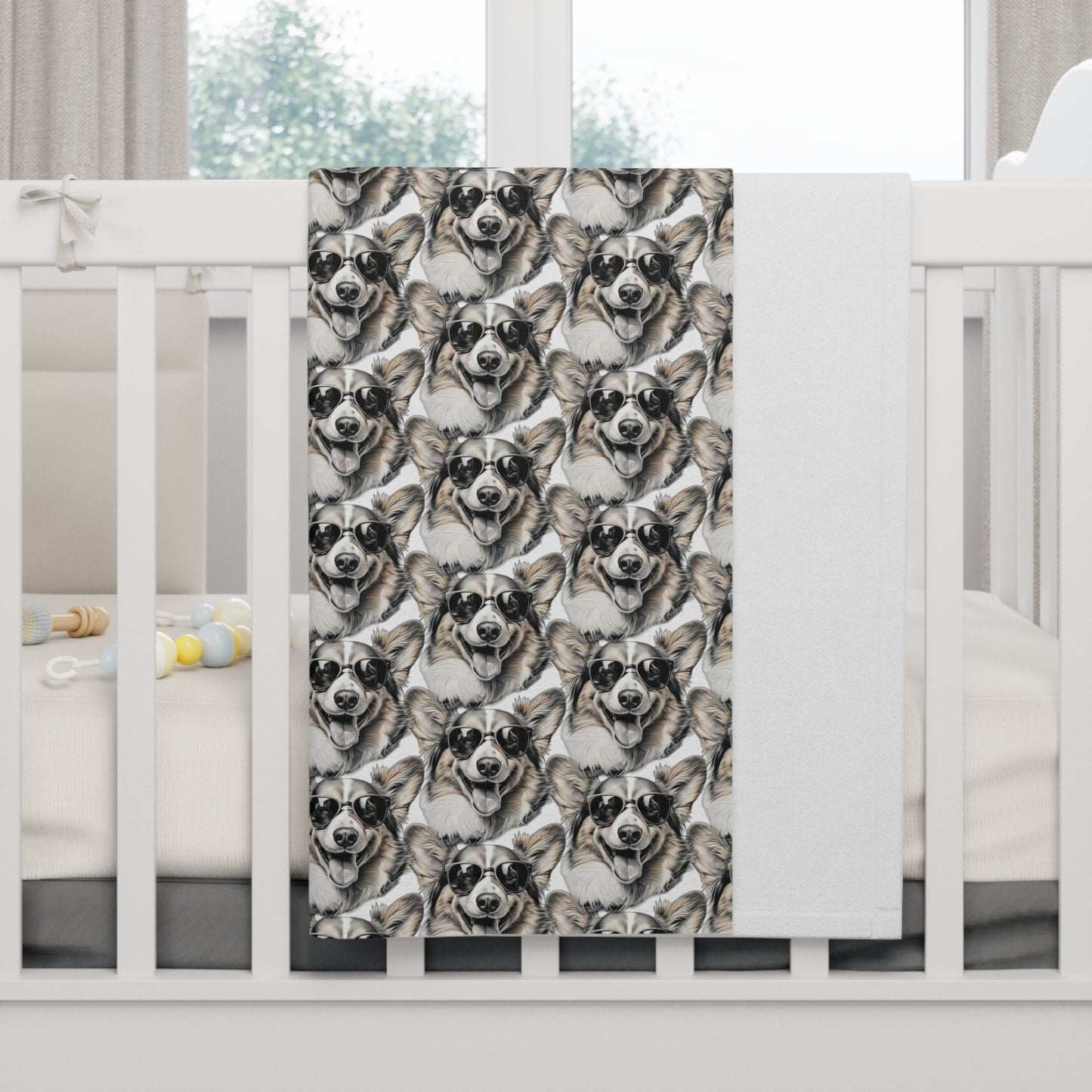 Corgi Cool Mosaic - Baby Blanket