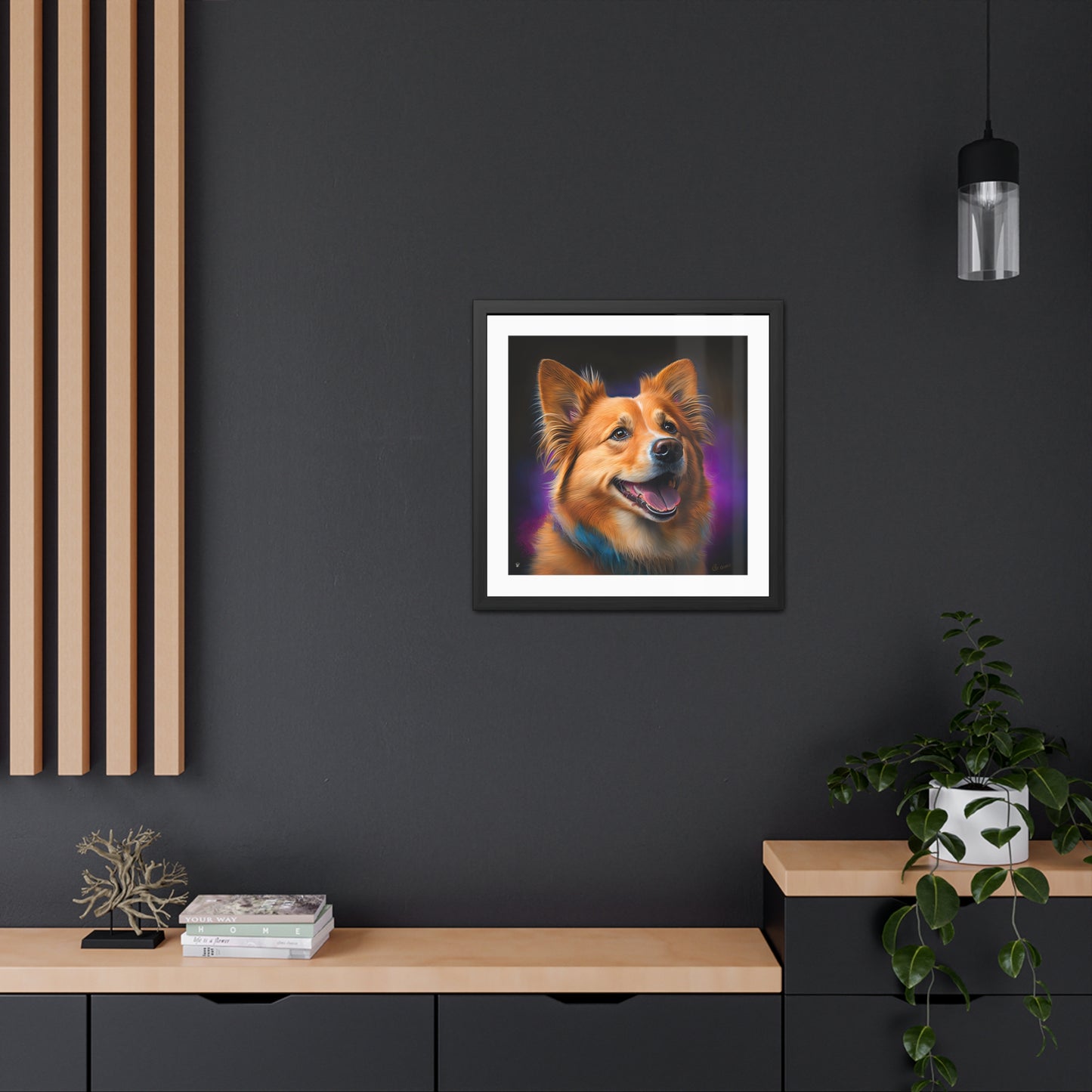 Golden Corgi - Framed Print