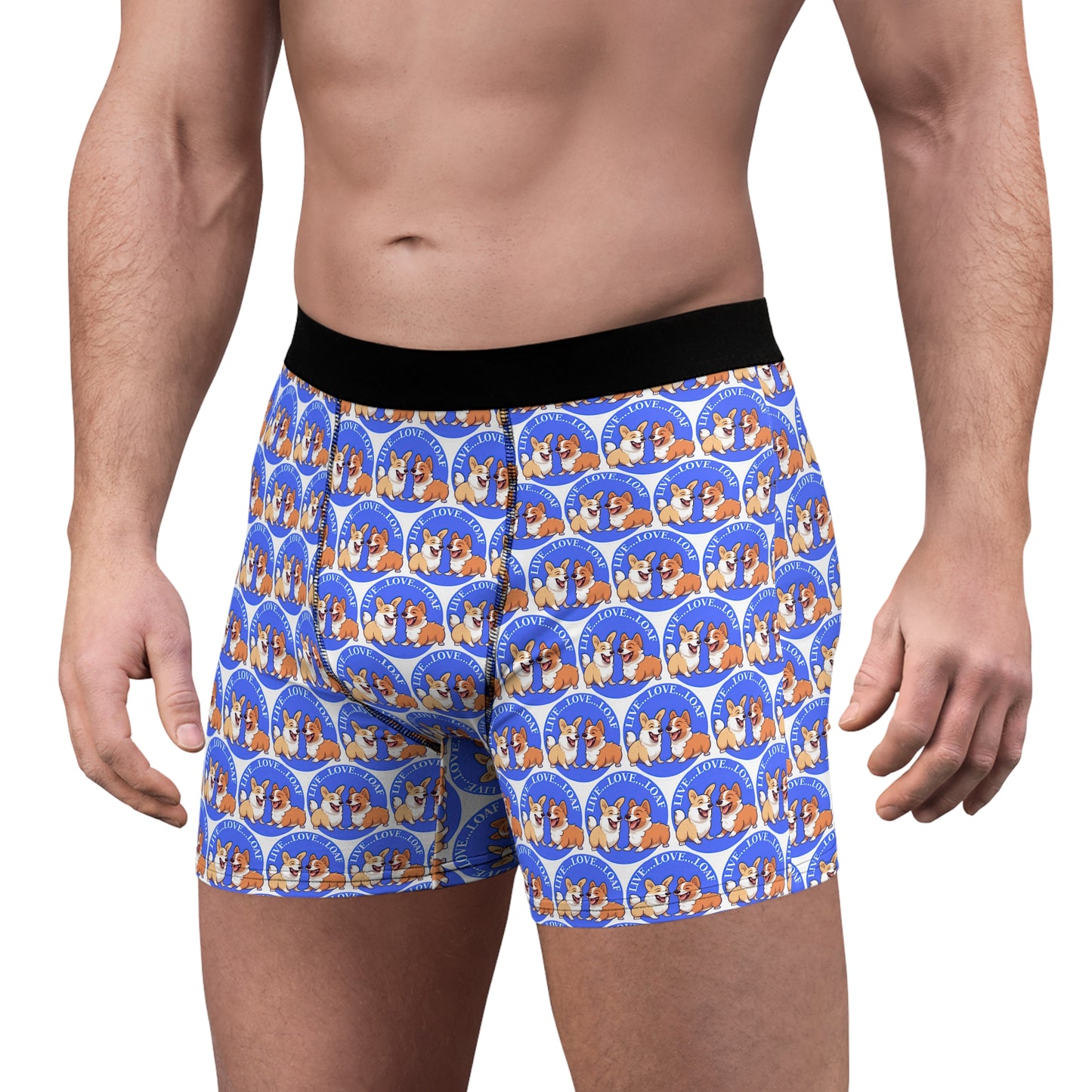 Live...Love...Loaf Mosaic Boxer Briefs