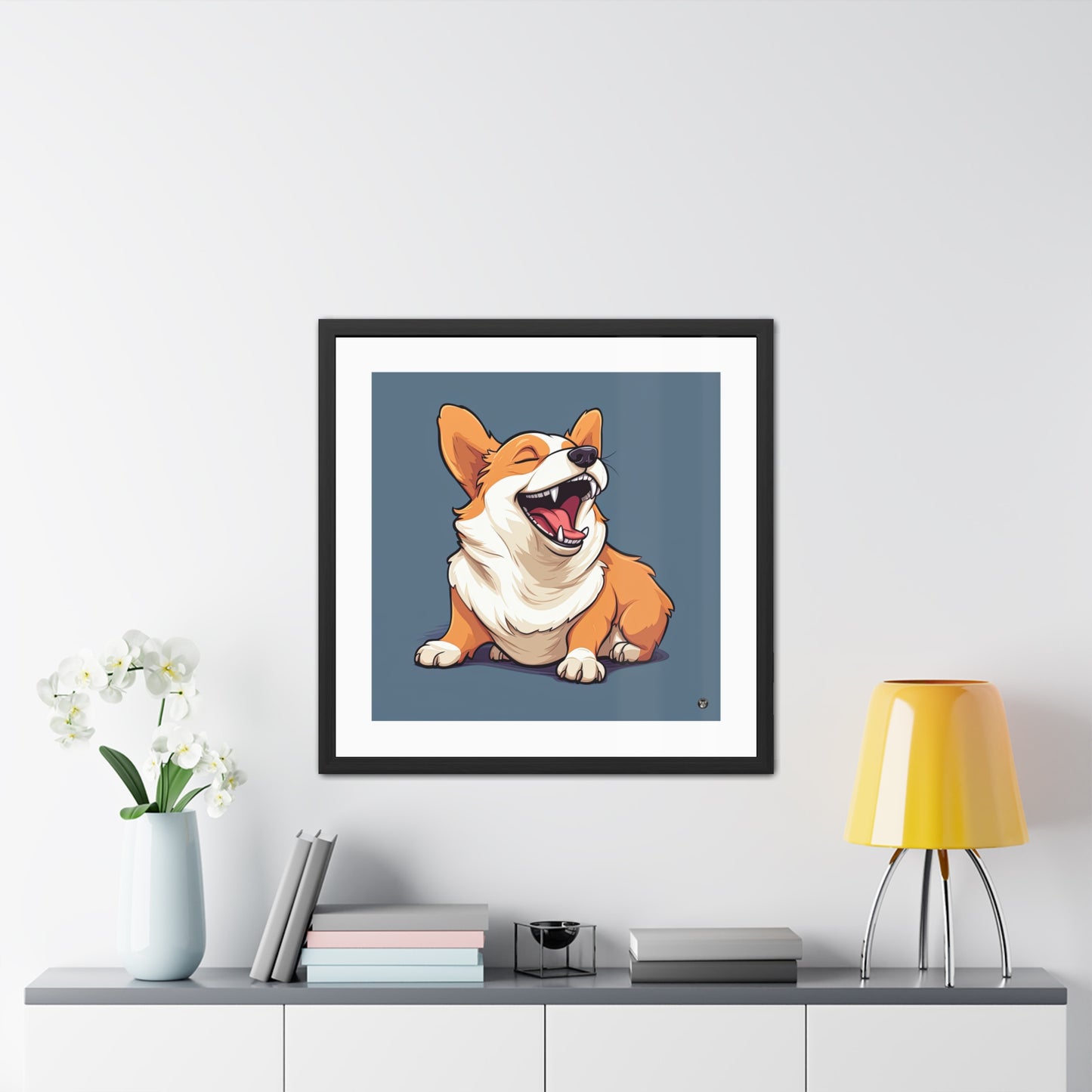 Comical Corgi - Framed Print