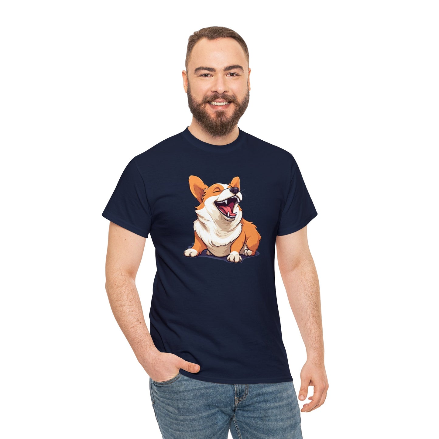 Comical Corgi - Unisex Heavy Cotton Tee
