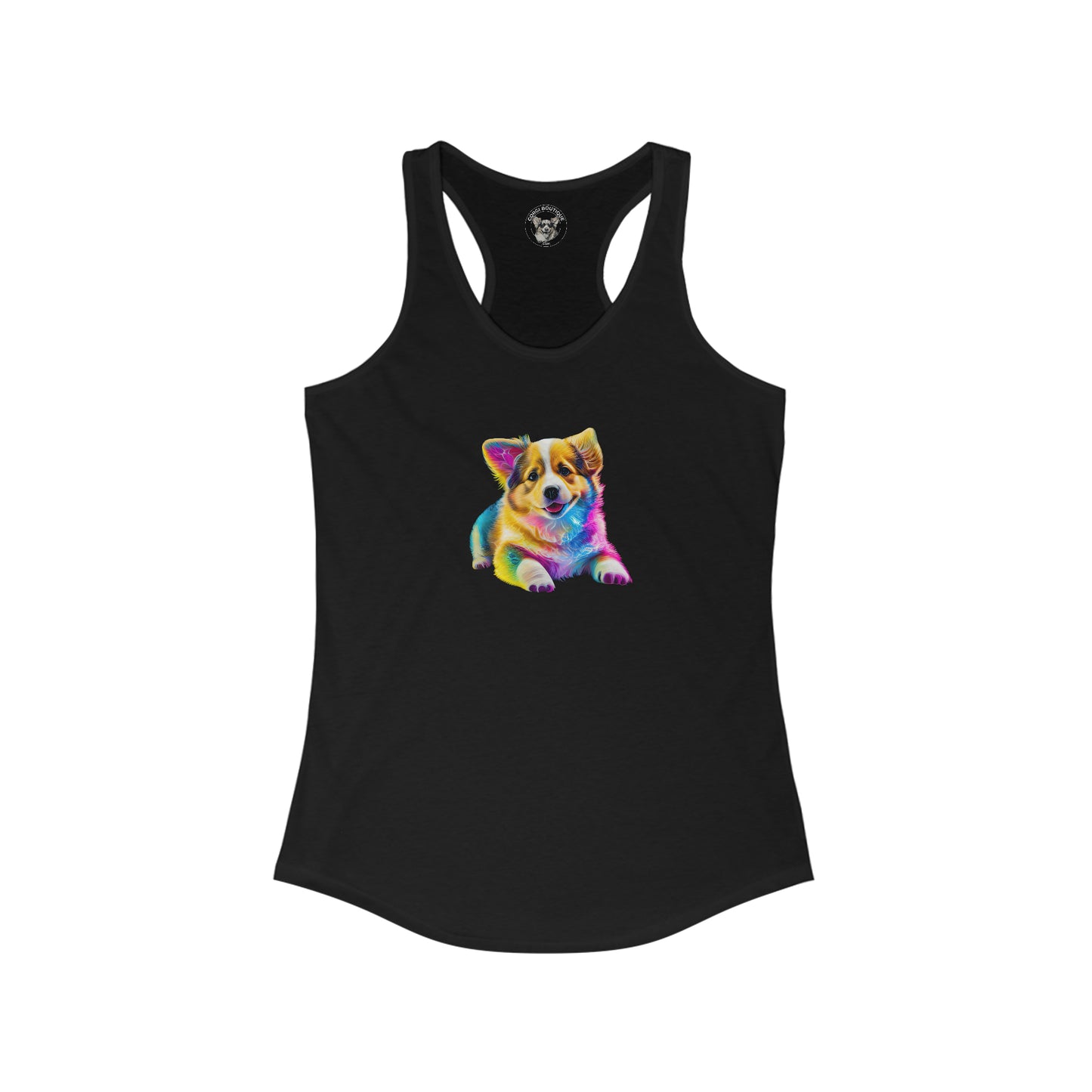 Colorful Corgi - Racerback Tank