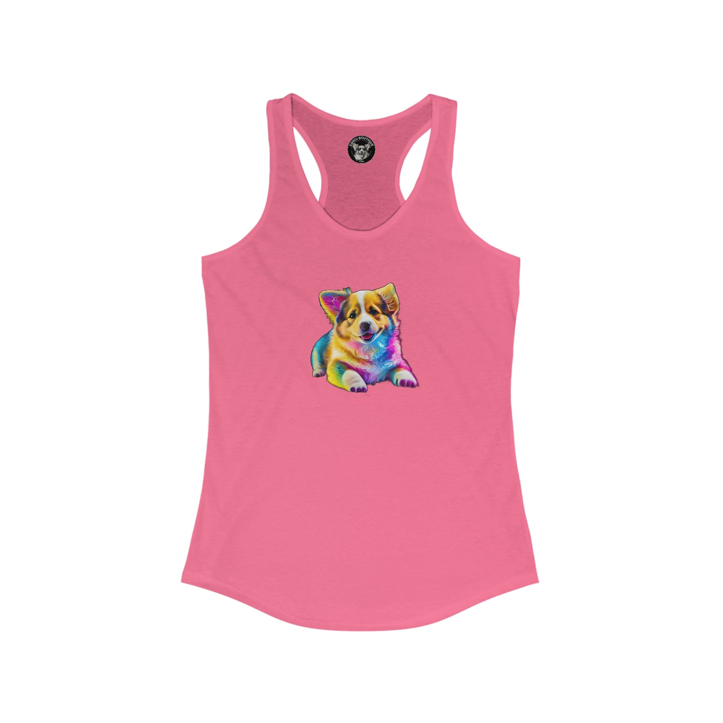 Colorful Corgi - Racerback Tank