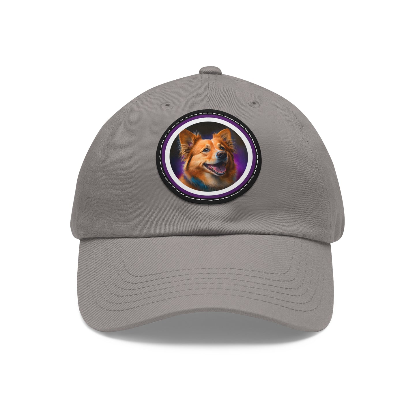 Golden Corgi - Cap with Leather Patch