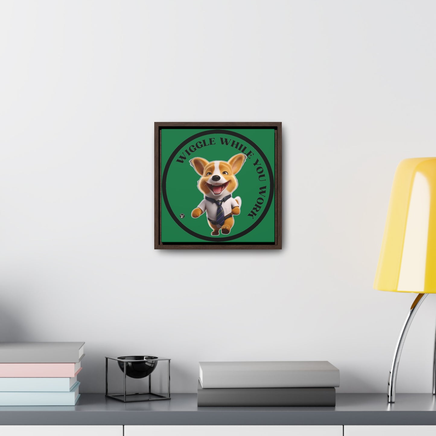 Wiggle While You Work - Framed on Canvas