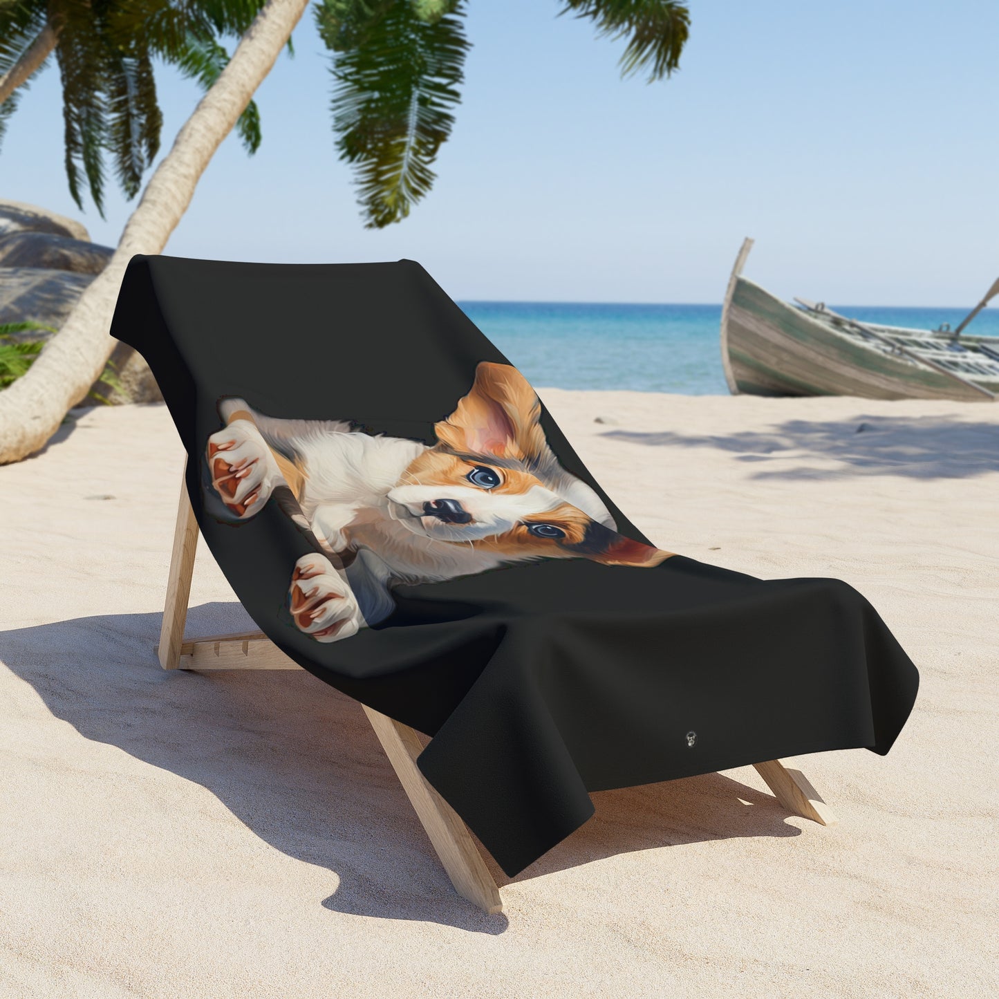 Puppy Portrait - Beach Towel