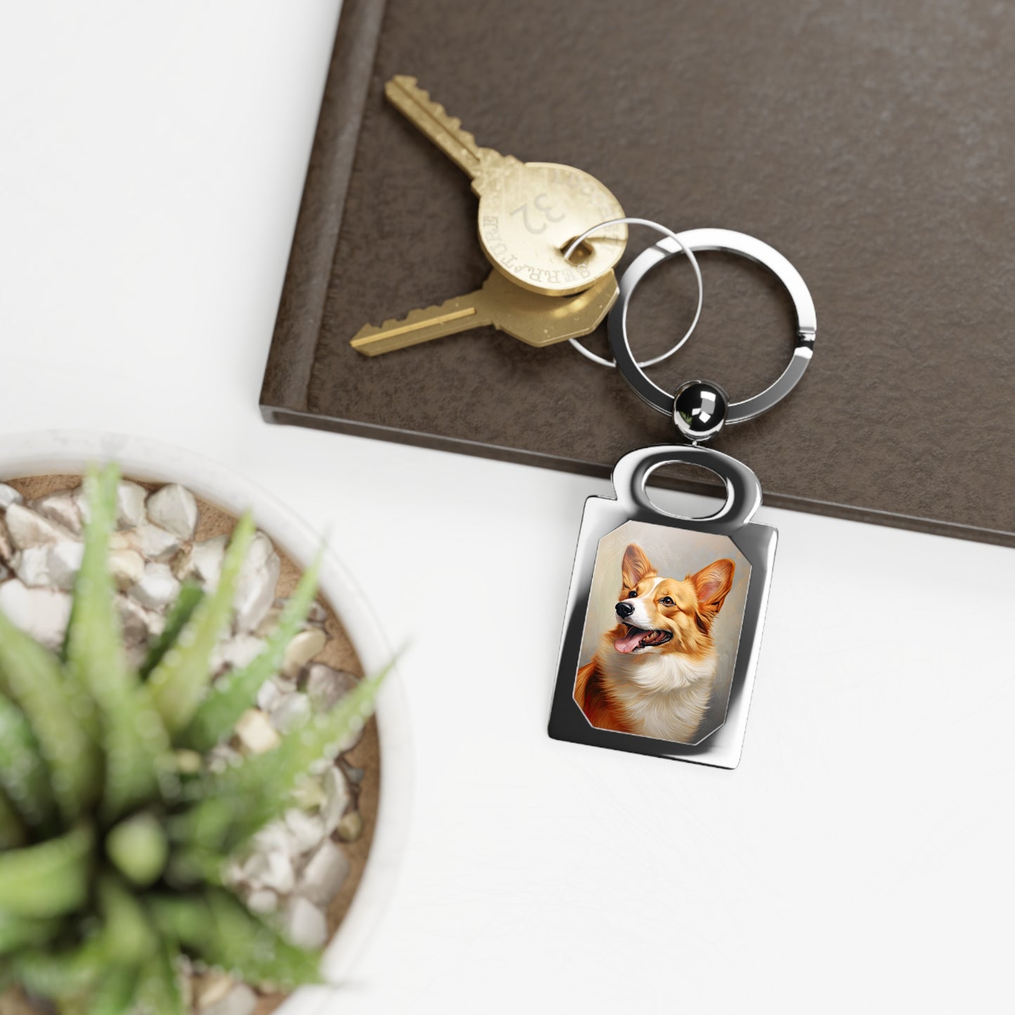 Pembroke Portrait - Key Ring