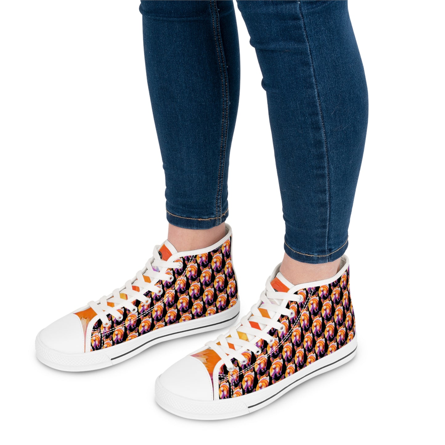 Corgi Butt Mosaic - Women's High Top Sneakers