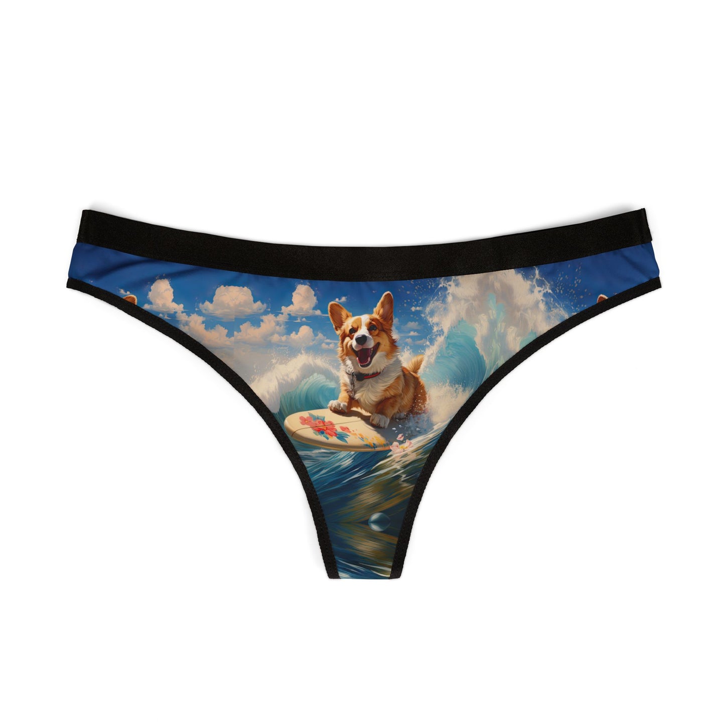 Cowabunga Corgi Thong