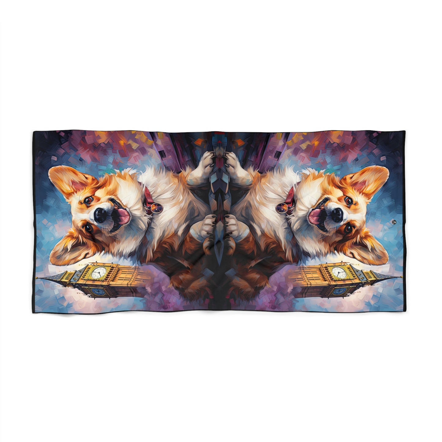 Corgi and Ben - Beach Towel