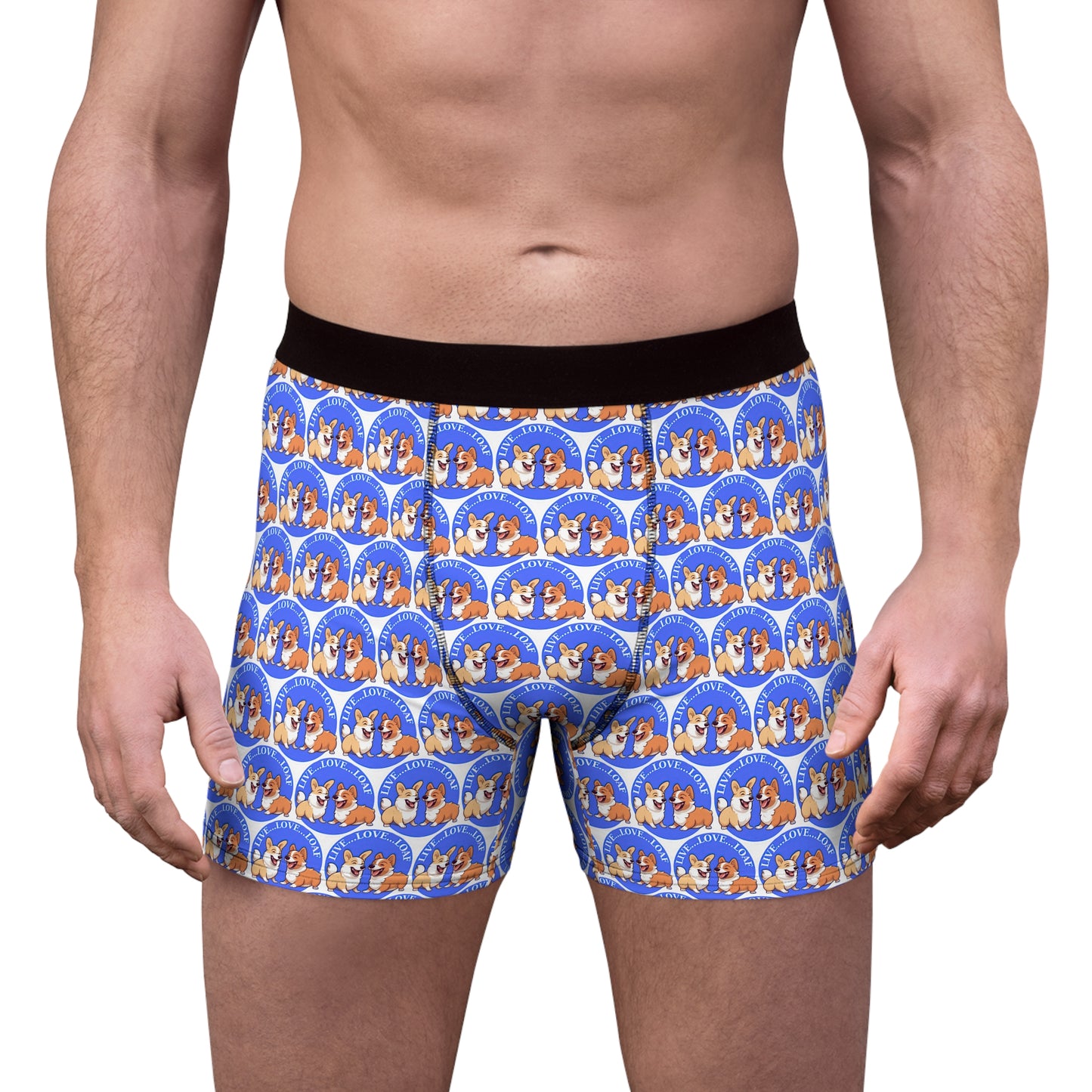 Live...Love...Loaf Mosaic Boxer Briefs