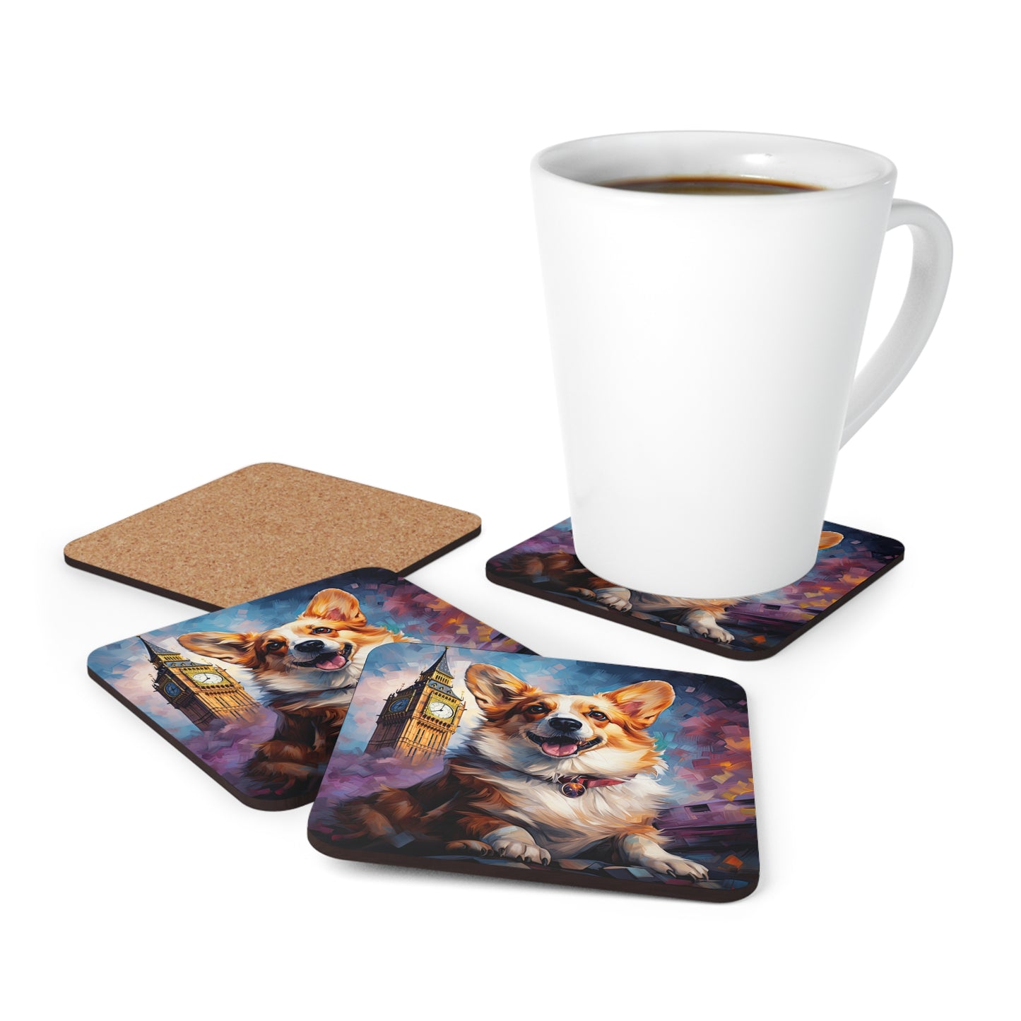 Corgi and Ben - Coasters