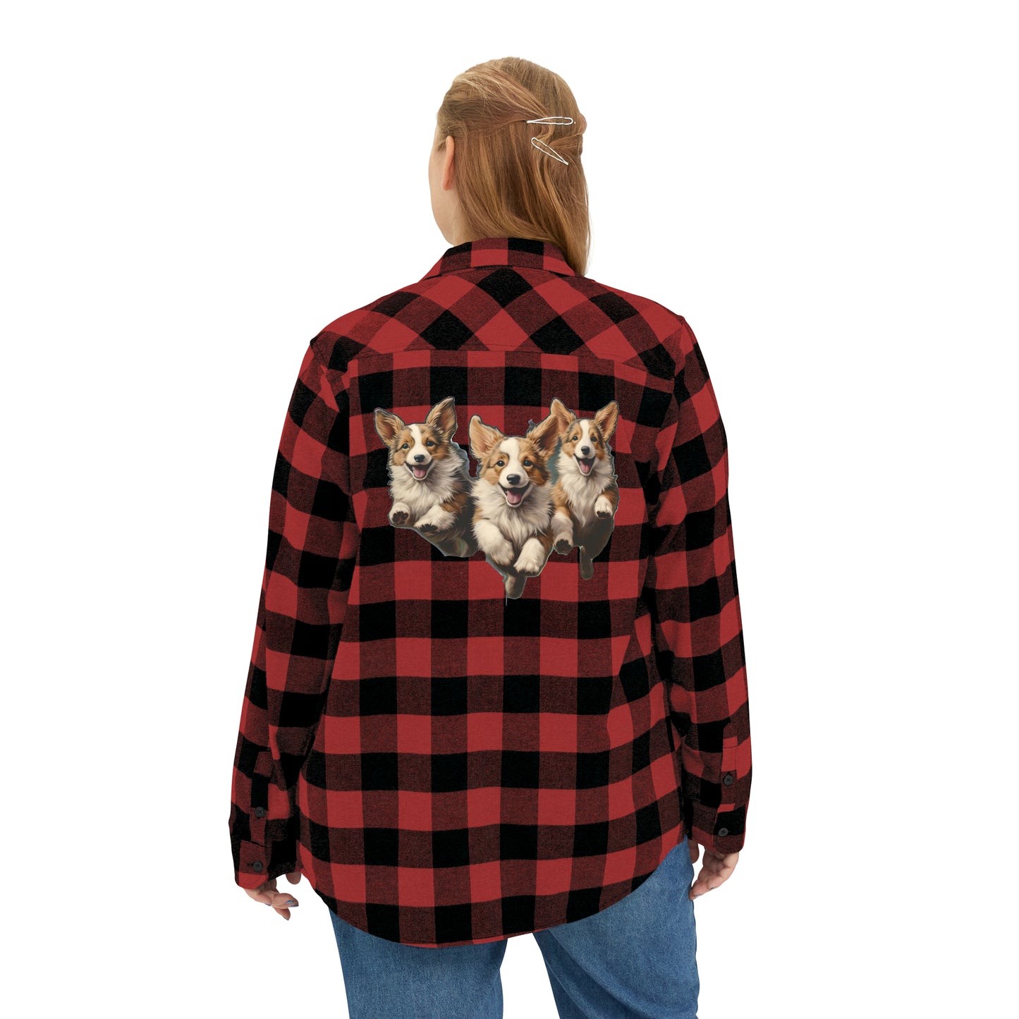 Corgi Enthusiasm - Flannel Shirt