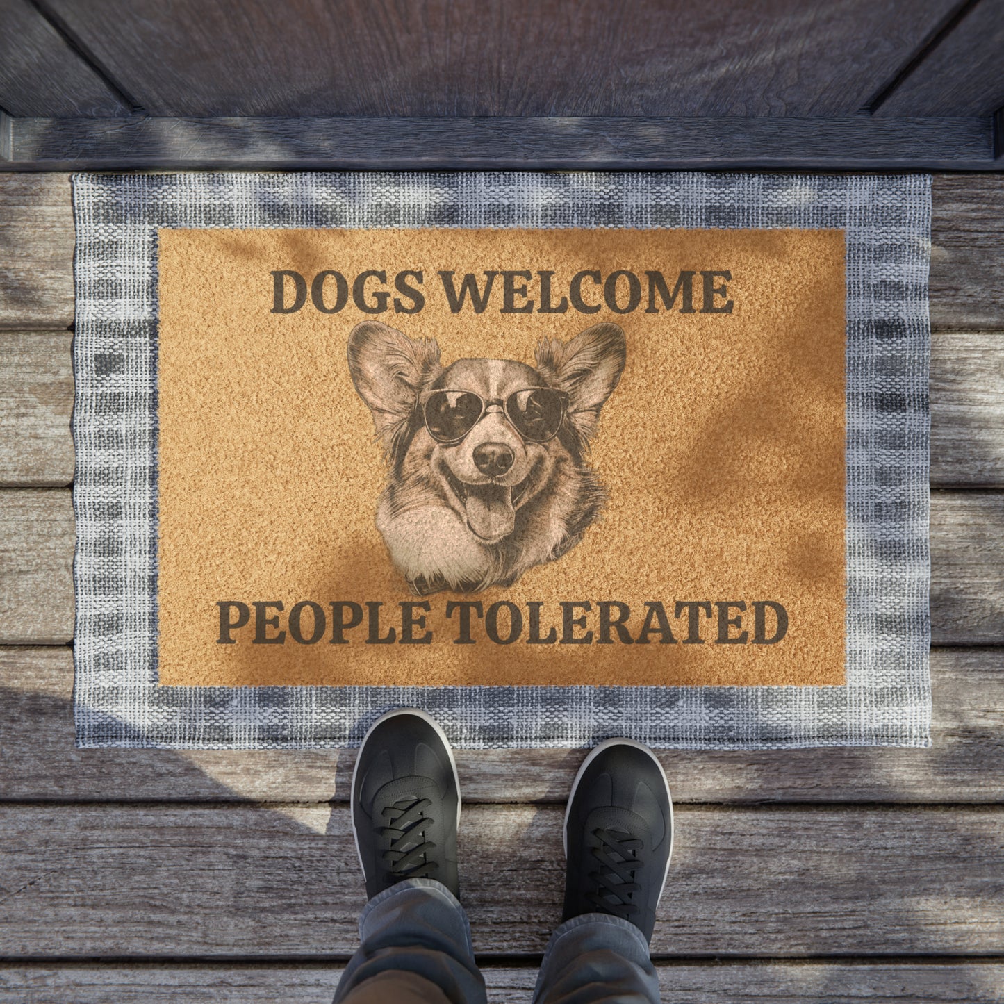 Dogs Welcome...People Tolerated - Doormat