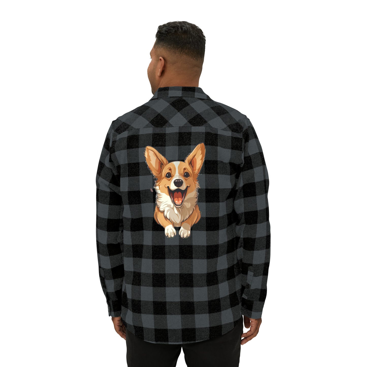 Corgi Cuteness - Flannel Shirt