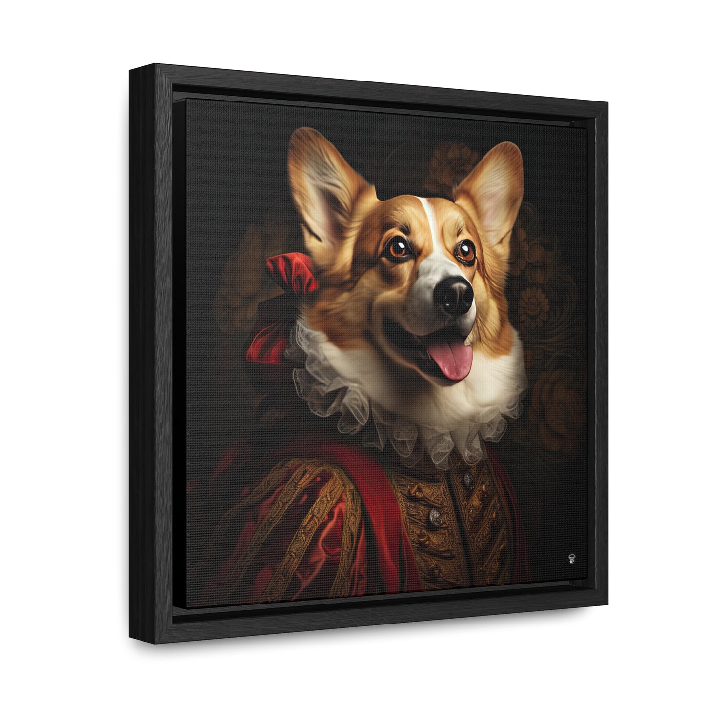 Renaissance Corgi - Framed on Canvas