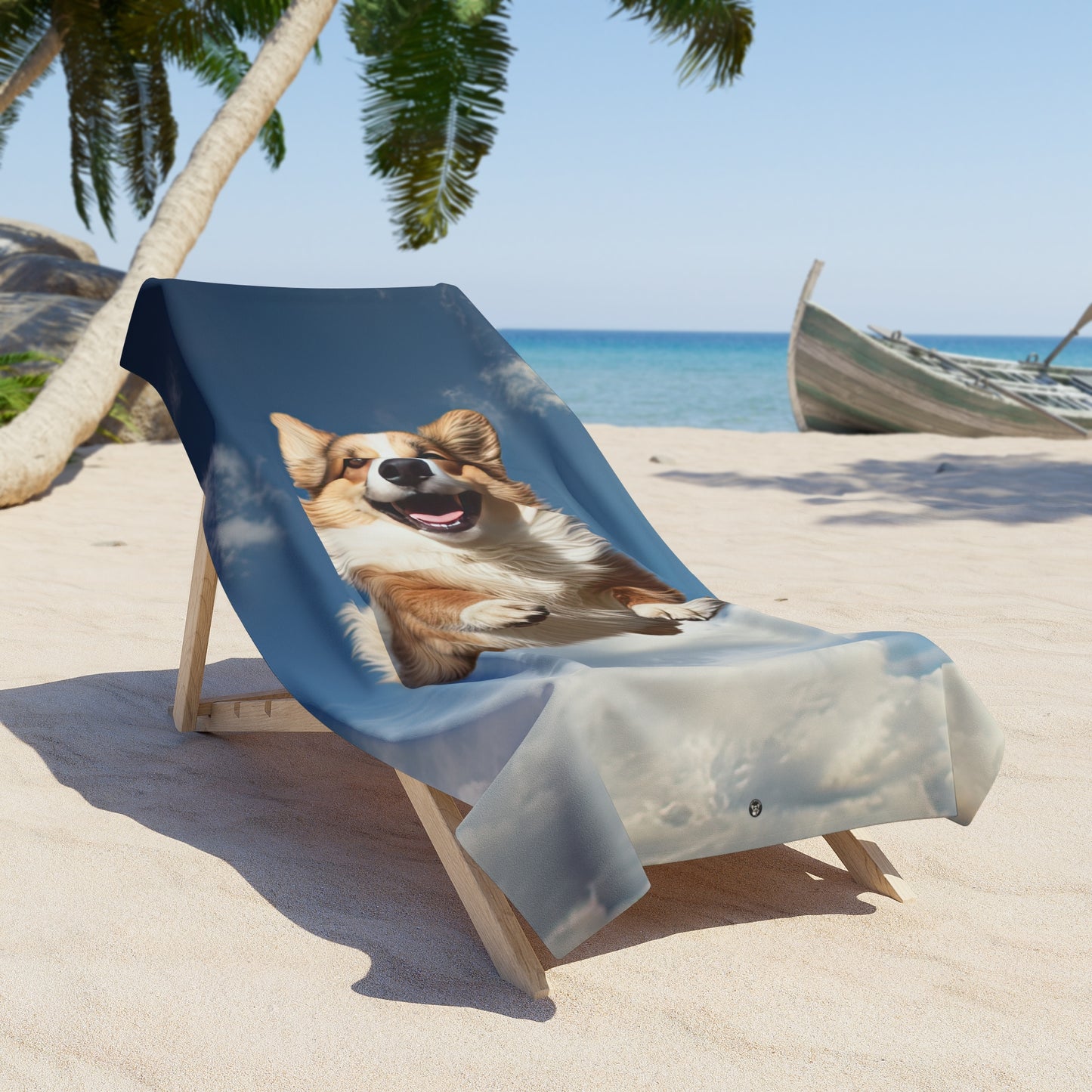 Super Corgi - Beach Towel