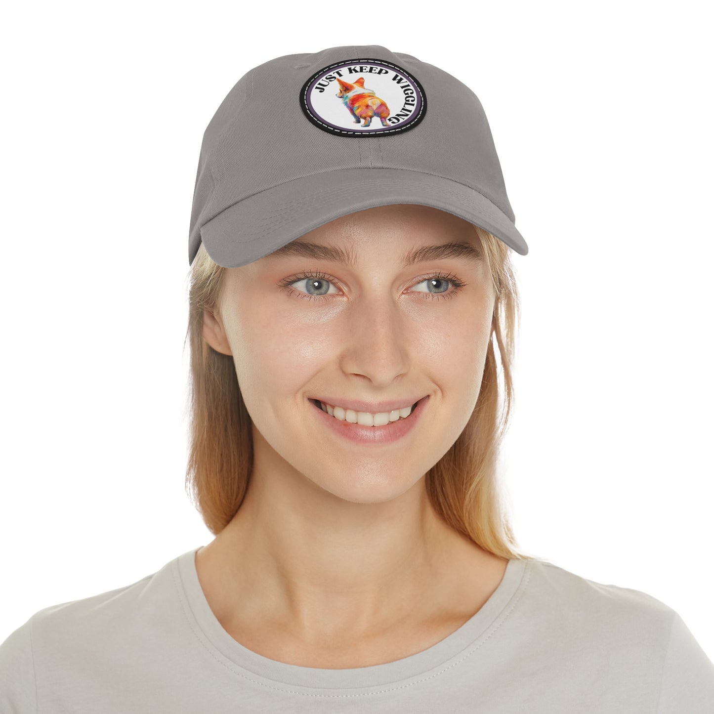 Just Keep Wiggling - Cap with Leather Patch